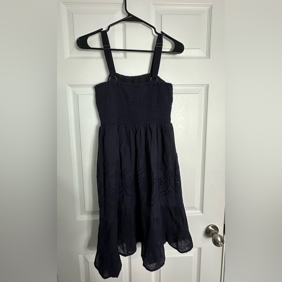 Nation Ak Outfits  Navy Eyelet Dress. - Picture 3 of 7